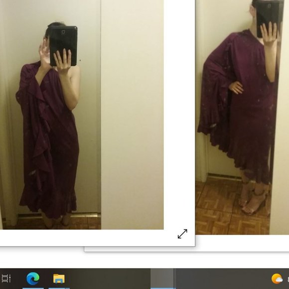 Free People Beach Faux Wrap Ruffle Flounce Maxi Skirt/Dress - Picture 9 of 16